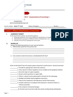 PROF - ED 8 - Assessment of Learning 1