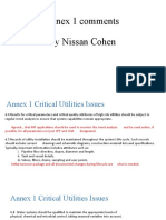 Annex 1 Comments by Nissan Cohen