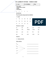 P.1 Reading Revised Lesson Notes Term I 2020