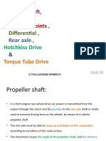 7.propeller Shaft, Slip Joints, Universal Joints