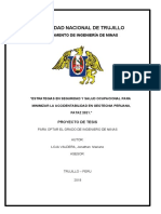 Estrategias en Seguridad y Salud Ocupacional para Minimizar La Accidentabilidad en Geotecnia Peruana, Pataz 2021