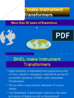 BHEL Make Instrument Transformers: More Than 30 Years of Experience