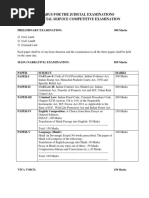 Syllabus For The Judicial Examinations H.P. Judicial Service Competitive Examination