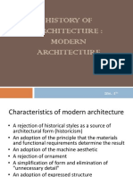 History of Architecture: Modern Architecture