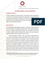 Algunas Precisiones Sobre La Trata de Personas