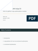 Optimization With Scipy