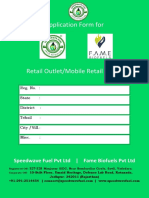 Application Form For: Speedwave Fuel PVT LTD - Fame Biofuels PVT LTD