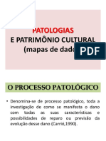 PATOLOGIAS E PATRIMÔNIO CULTURAL (Mapas de Dados)