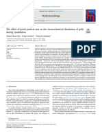 The Effect of Pyrite Particle Size On The Electrochemical Dissolution of Gold During Cyanidation