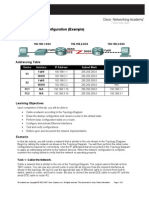 Lab Basic Router Configuration (Example) : Topology Diagram