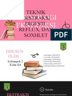 Teknik Ekstraksi Digesti, Reflux, Dan Soxhlet