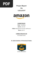 Project Report On Amazon PDF Free