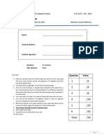 Midterm Examination: Dalhousie University, Faculty of Computer Science CSCI-3132 - Fall - 2013