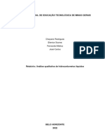 Análise Qualitativa de Hidrocarbonetos Líquidos