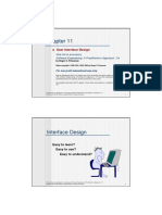 User Interface Design and Analysis