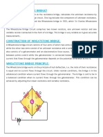 Student Notes On (Wheatstone Bridge)