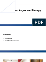 Python Packages and Numpy