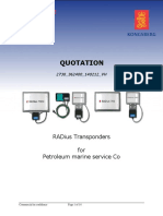 Quotation: Radius Transponders For Petroleum Marine Service Co