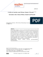 A Crítica Ao Currículo: Entre Deleuze, Guattari e Foucault