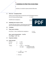 Chilled Water Pump Calculations