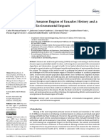 Gold Mining in The Amazon Region of Ecuador: History and A Review of Its Socio-Environmental Impacts