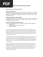 Obligaciones Legales de La Familia