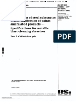 Preparation Steel Substrates Before Paints and Related Products Specifications For Metallic Blast-Cleaning Abrasives