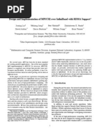 Design and Implementation of Mpich2 Over Infiniband With Rdma Support