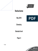 Chemistry Paper 2 TZ2 SL Markscheme May 2018 Eve