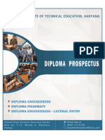 Tentative Diploma Prospectus For The Session 2021-22