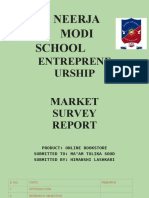 Neerja Modi School Entrepreneurship Market Survey Report