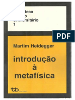 Introdução À Metafísica by Martin Heidegger