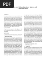 Controller Area Network Protocol: Attacks, and Countermeasures