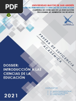 Dossier Introducción A Las Ciencias de La Educación