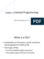 Object Oriented Programming: File Handling in C++