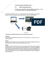 Unit V Virtual Instrumentation: 191Eic502T Industrial Instrumentation - Ii