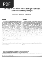 Un Caso de Encefalitis Rábica de Larga Evolución. Correlación Clínico Patológica