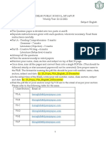 Grade 6, English Weekly Test QP (21-Dec-2021)