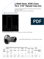 Flange - Long Weld Neck, ANSI Class 600, ASME B16.5, 1 - 16 - Raised Face (In)