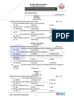 G-Tec Education: Module - I Ms Office I.Choose The Correct Answer. Each Carries 1 Mark. (5 X 1 5)