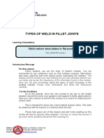 Types of Weld in Fillet Joints: Weld Carbon Steel Plates in Flat Position (1F)