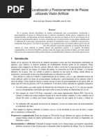 Sistema de Localización y Posicionamiento de Piezas Utilizando Visión Artificial