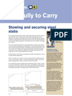 Stowing and Securing Steel Slabs