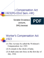 Worker - S Compensation Act 1923