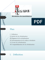 Réévaluation Des Immobilisations