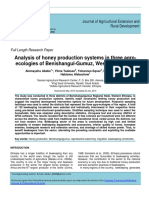 Analysis of Honey Production in BGRS