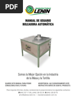 Manual de Usuario Boleadora Automatica