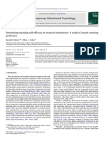 Developping Teachers Self-Efficacy Morris - Usher 2011