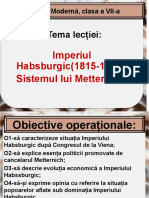 Imperiul - Habsburgic. Sistemul Lui Metternich