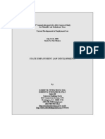 Plaintiffs' and Defendants' Bars Current Developments in Employment Law 2008